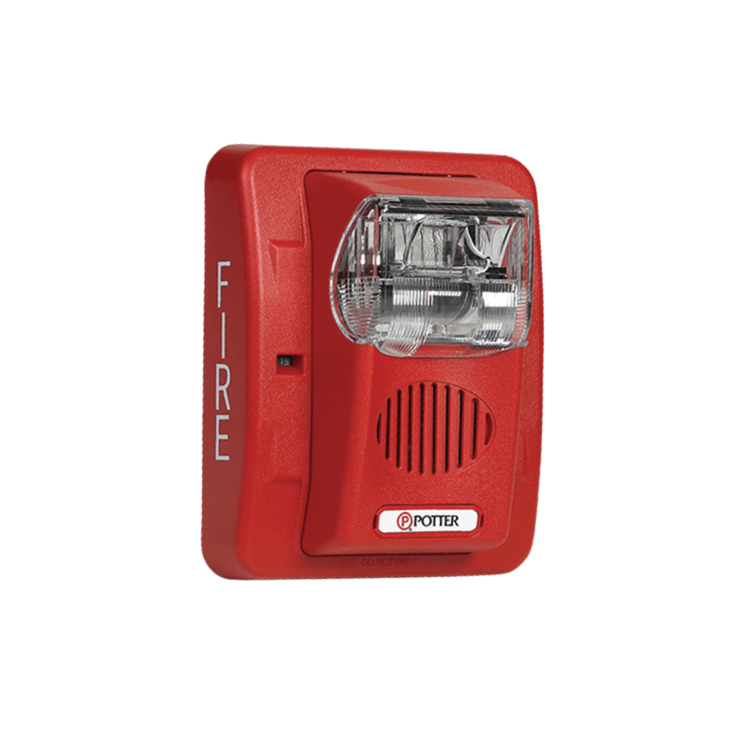 HS-24WR HS-24 Series Selectable Candela Wall Mount Horn Strobe, 24V DC, Red