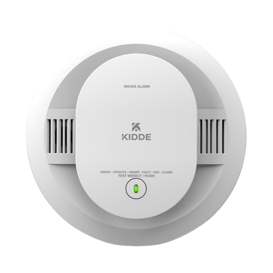 SMACFEX Hardwired Smoke Alarm w/ AA Battery Backup